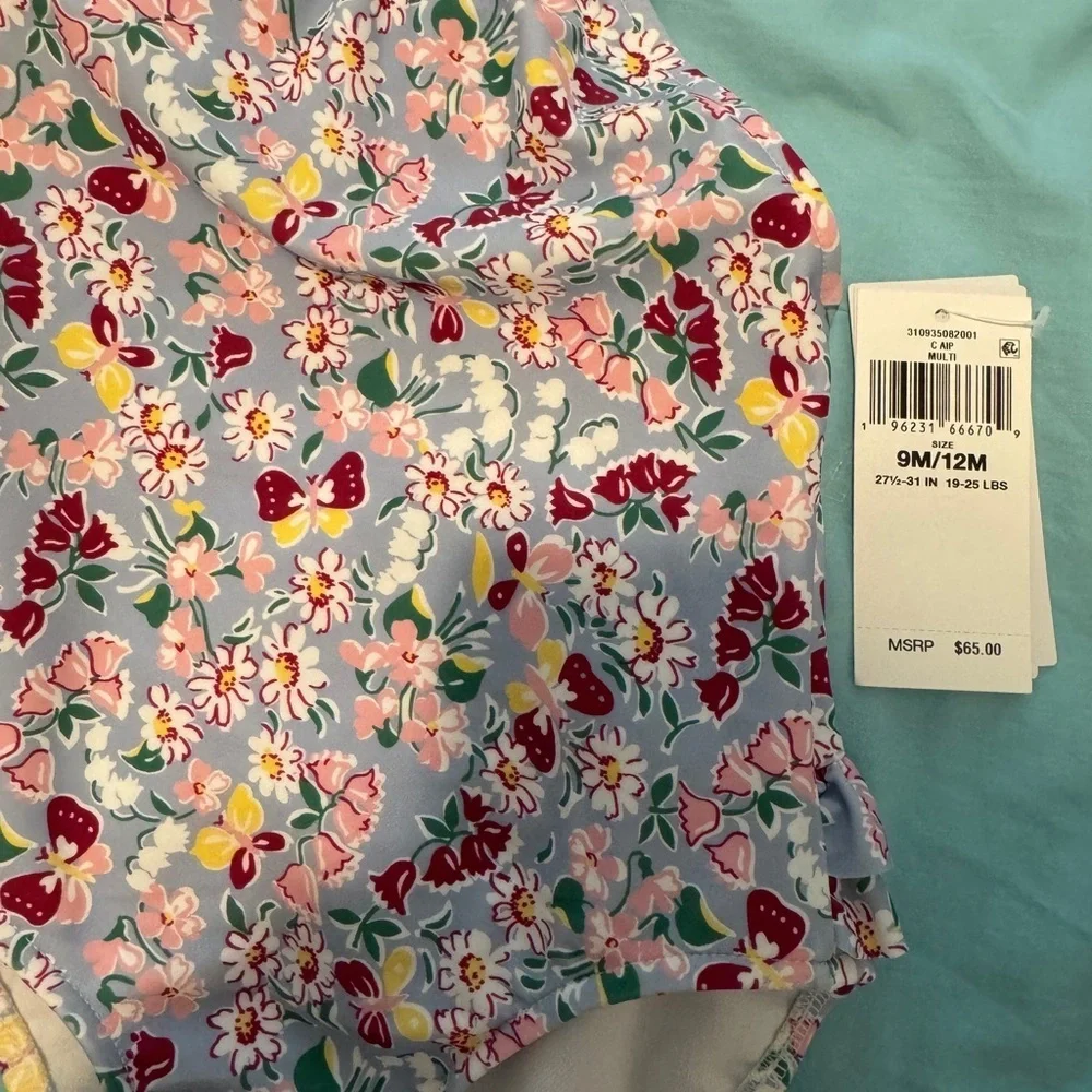 NWT baby girl polo Ralph Lauren one piece swimsuits pack of 2! Sz 3-6m, 9-12m